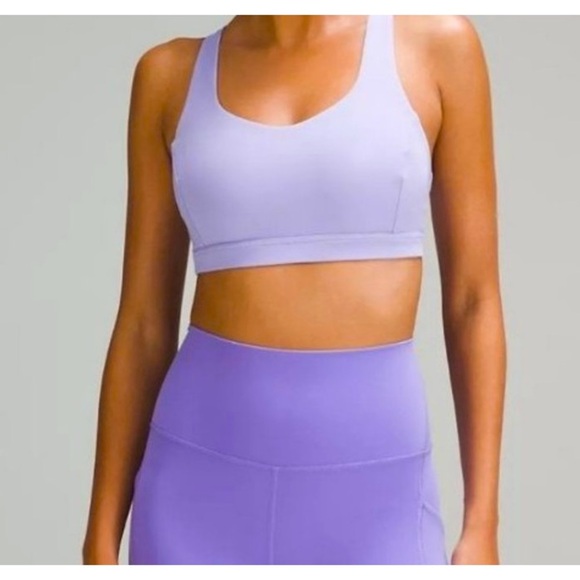 New Lululemon Free To Be Serene Bra *Light Support, C/D Cup *Lavender Dew💜 - Picture 4 of 9